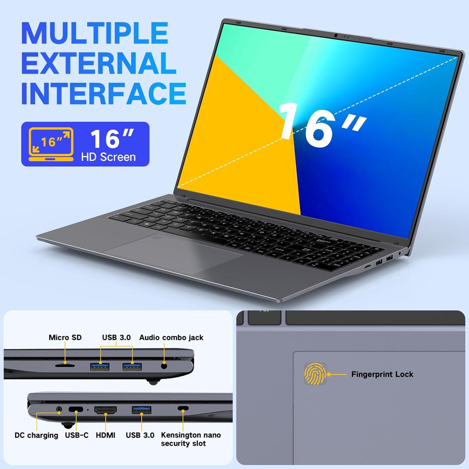 DERE 2024 Updated 16”Laptop